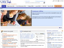 Tablet Screenshot of coursdeprofs.fr